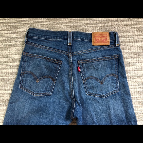 Levi’s High Rise Wedgie sz 27  RAW Hem - Picture 6 of 7